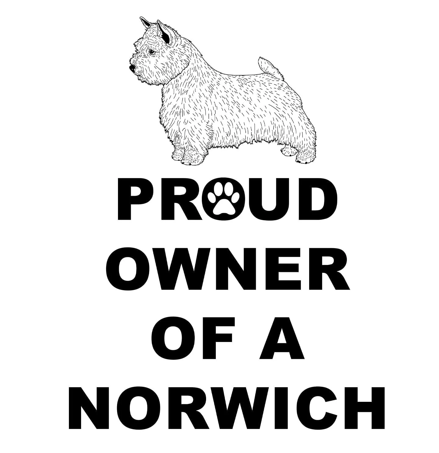 Norwich Terrier Proud Owner - Women's V-Neck T-Shirt - Image 2