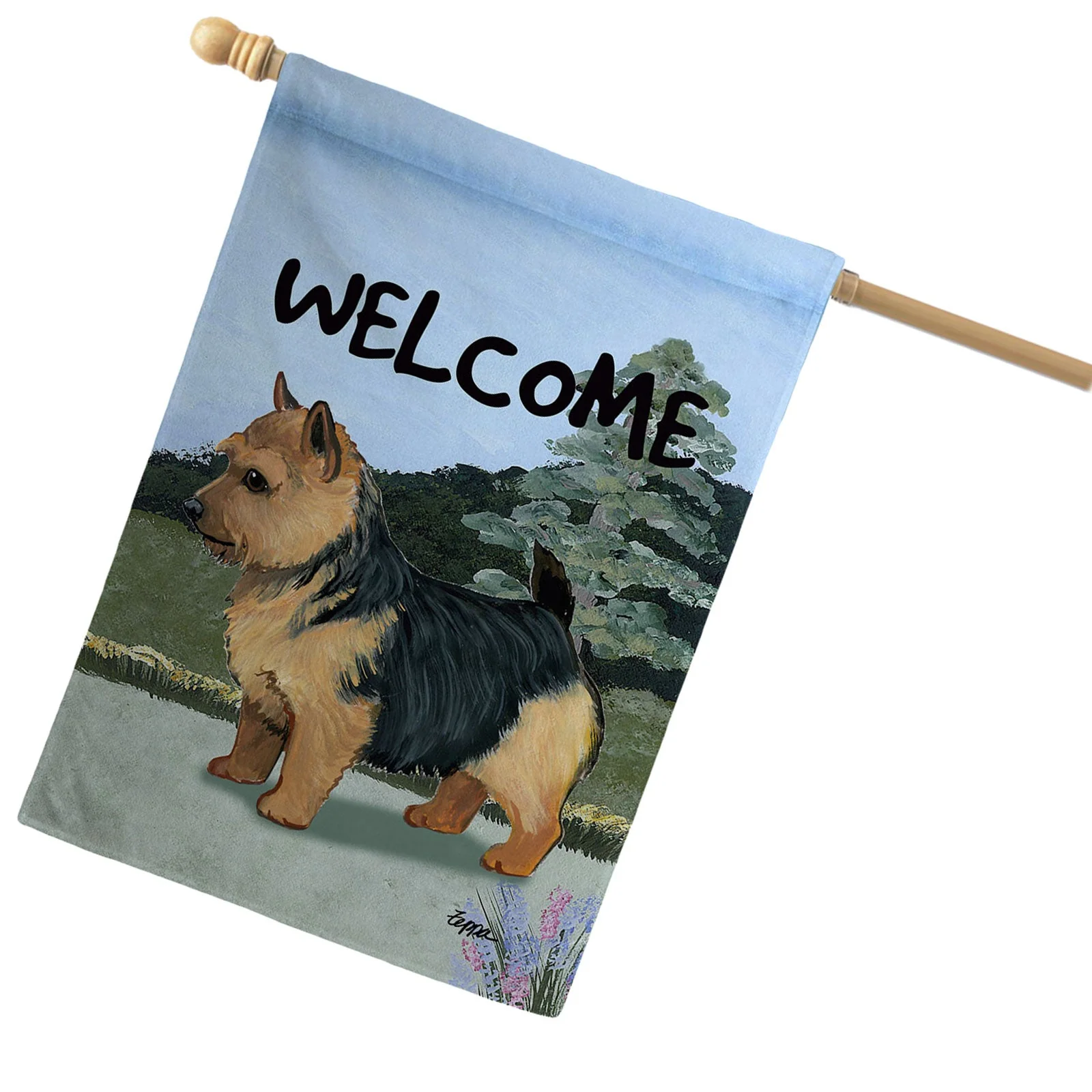 Norwich Terrier House Flag - Image 2