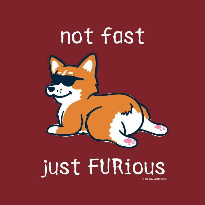 Not Fast, Just FURious - Ladies Curvy V-Neck Tee - Image 2