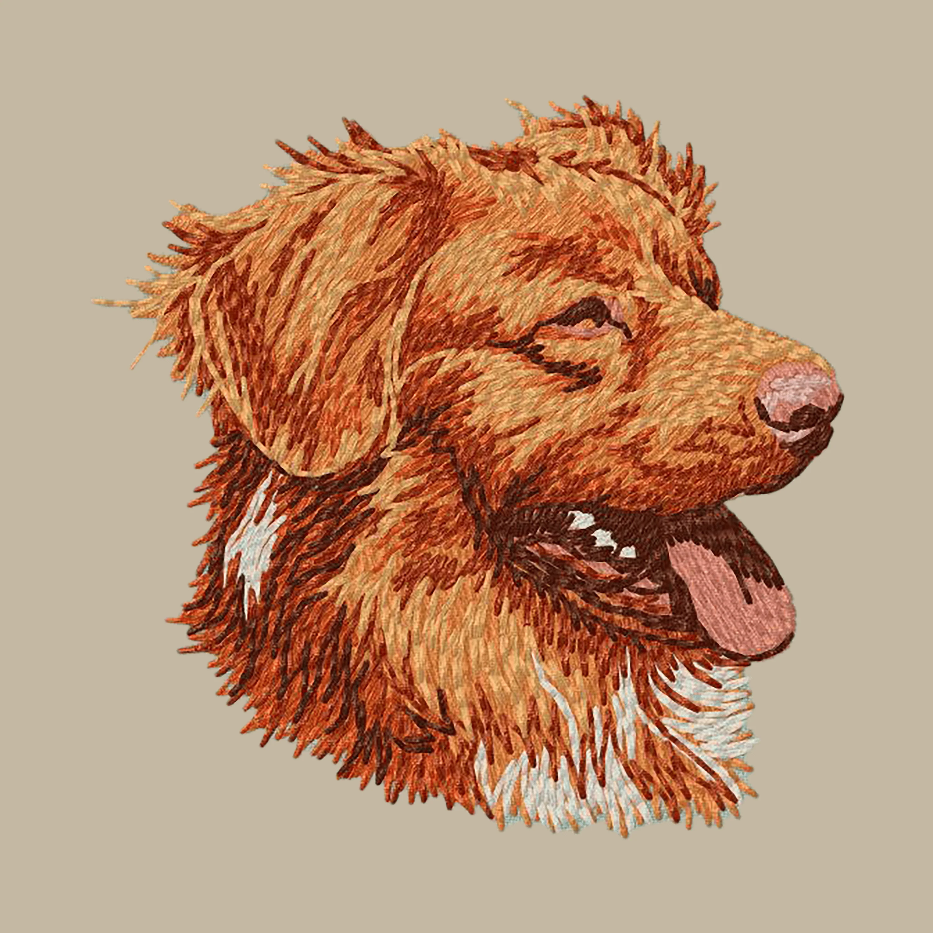 Nova Scotia Duck Tolling Retriever Embroidered Crossbody Bag - Image 4