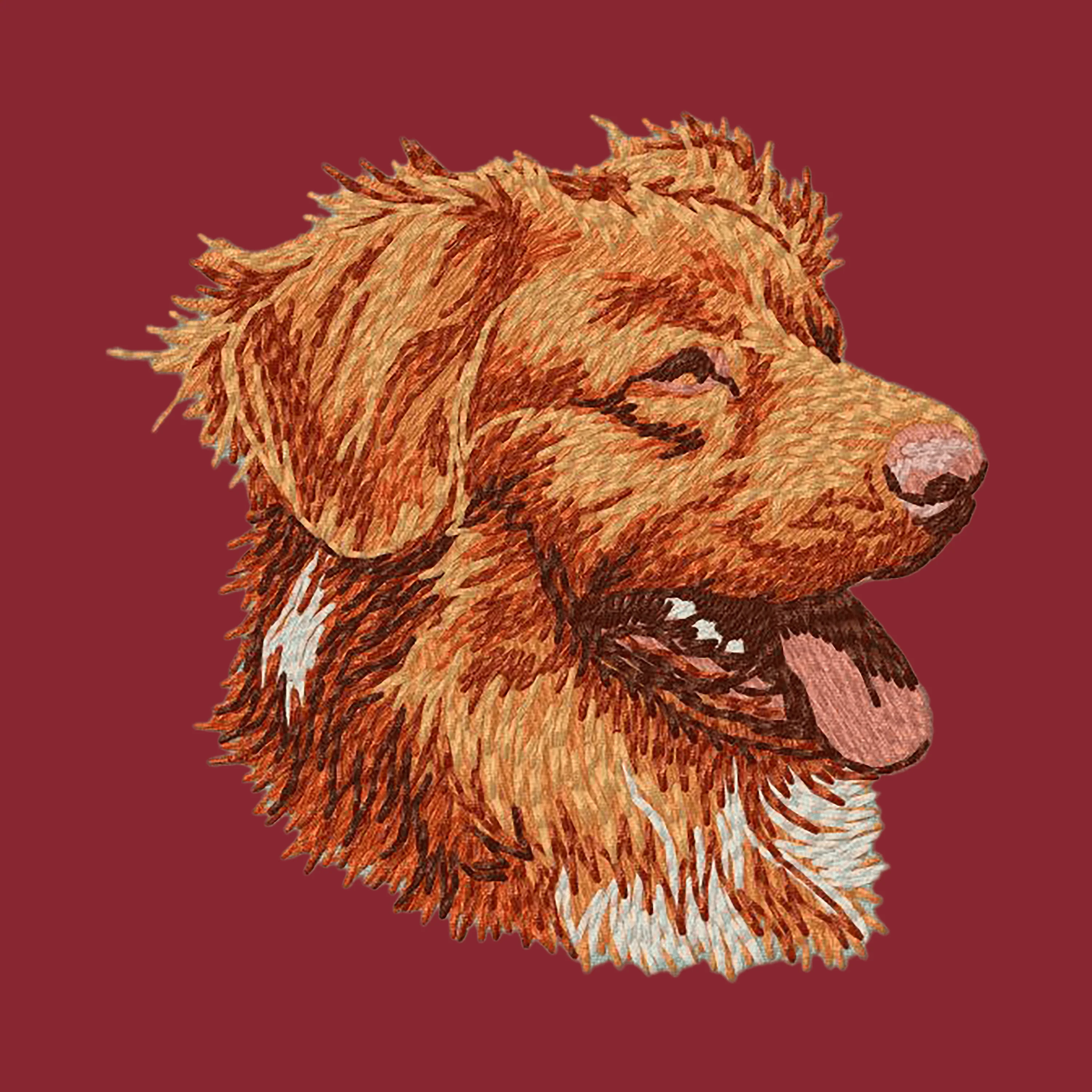 Nova Scotia Duck Tolling Retriever Embroidered Wearable Blanket - Image 4