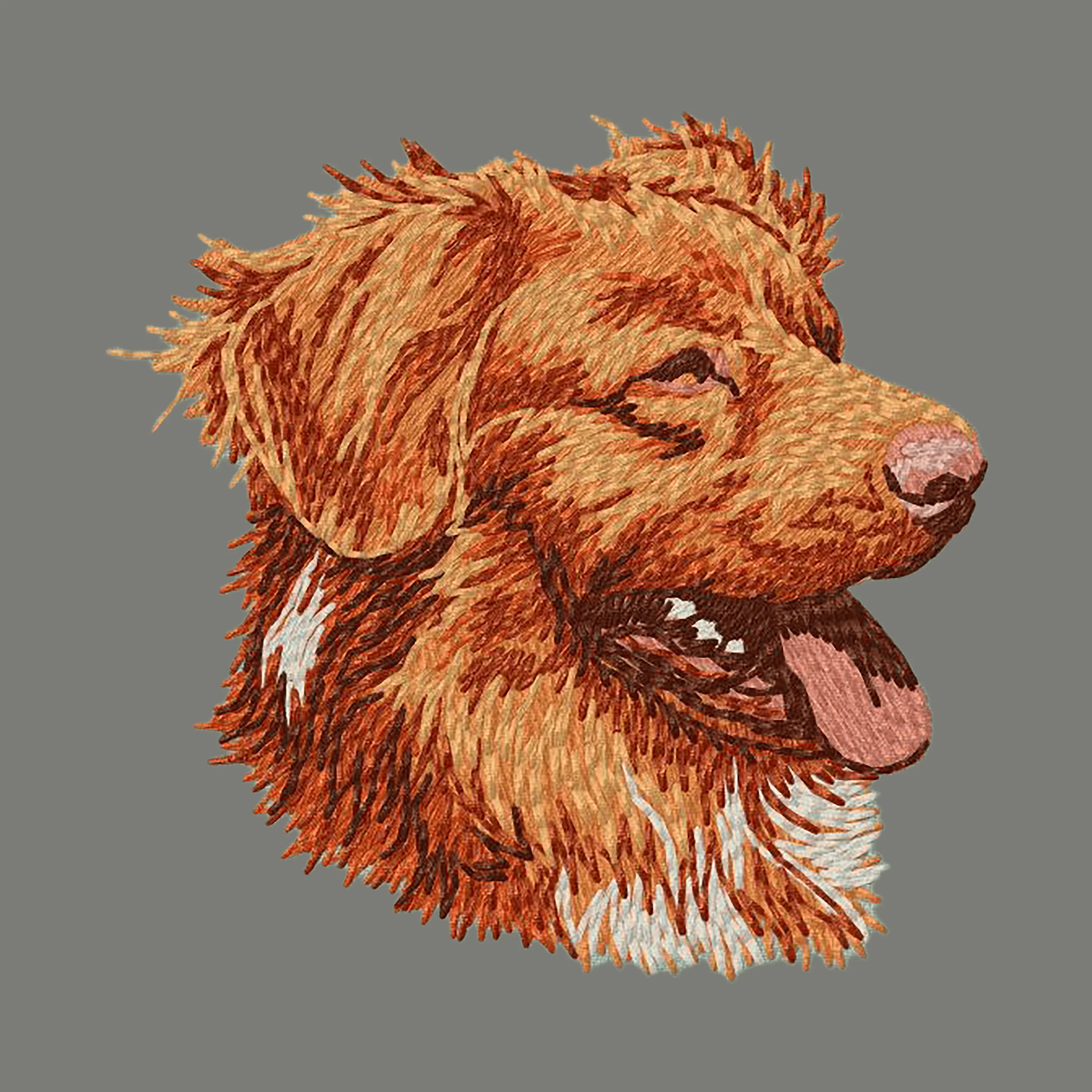 Nova Scotia Duck Tolling Retriever Embroidered Wearable Blanket - Image 6