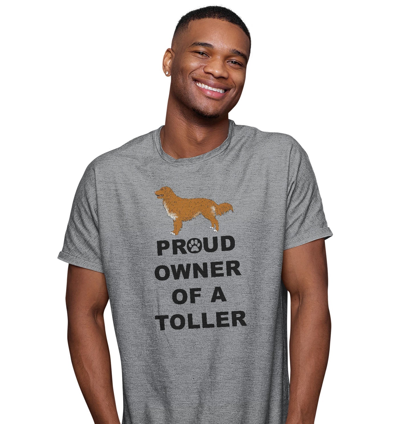 Nova Scotia Duck Tolling Retriever Proud Owner - Adult Unisex T-Shirt - Image 3