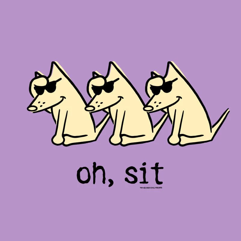 Oh Sit - Ladies T-Shirt V-Neck - Image 2