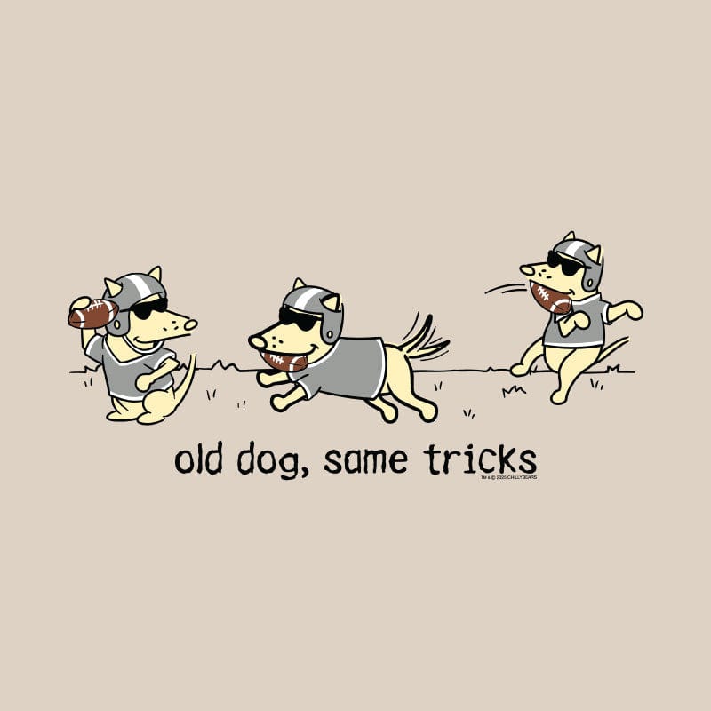 Old Dog Same Tricks - Ladies Curvy V-Neck Tee - Image 2