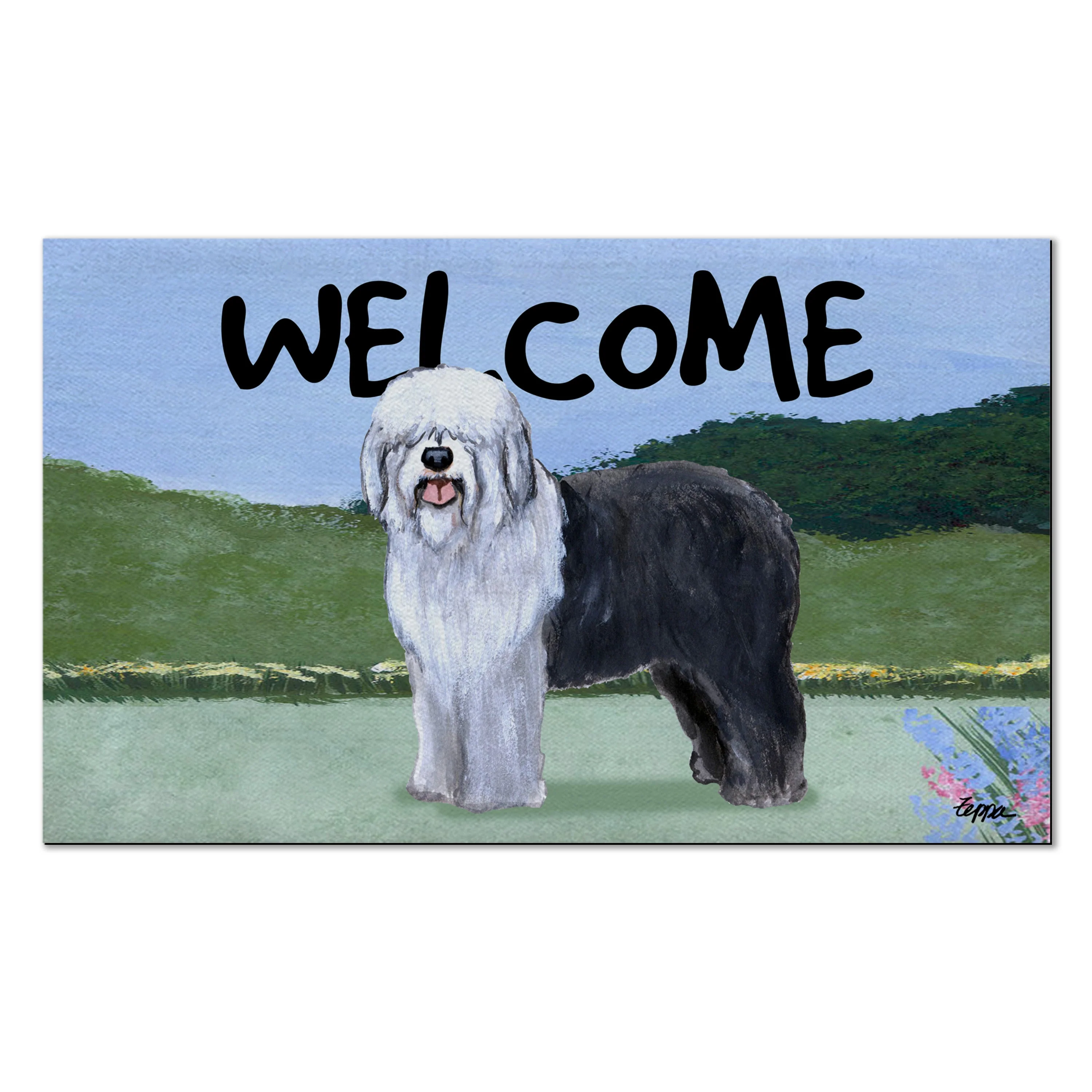 Old English Sheepdog Welcome Mat - Image 2