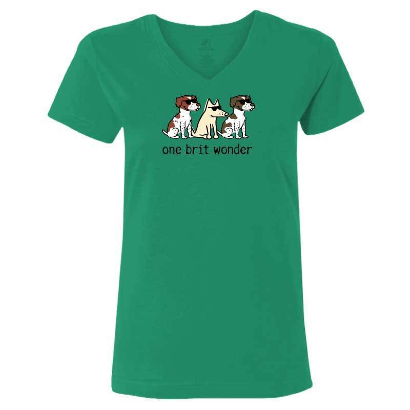One Brit Wonder - Ladies T-Shirt V-Neck - Image 5
