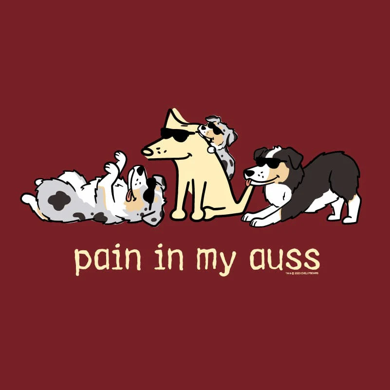 Pain In My Auss - Ladies Curvy V-Neck Tee - Image 2
