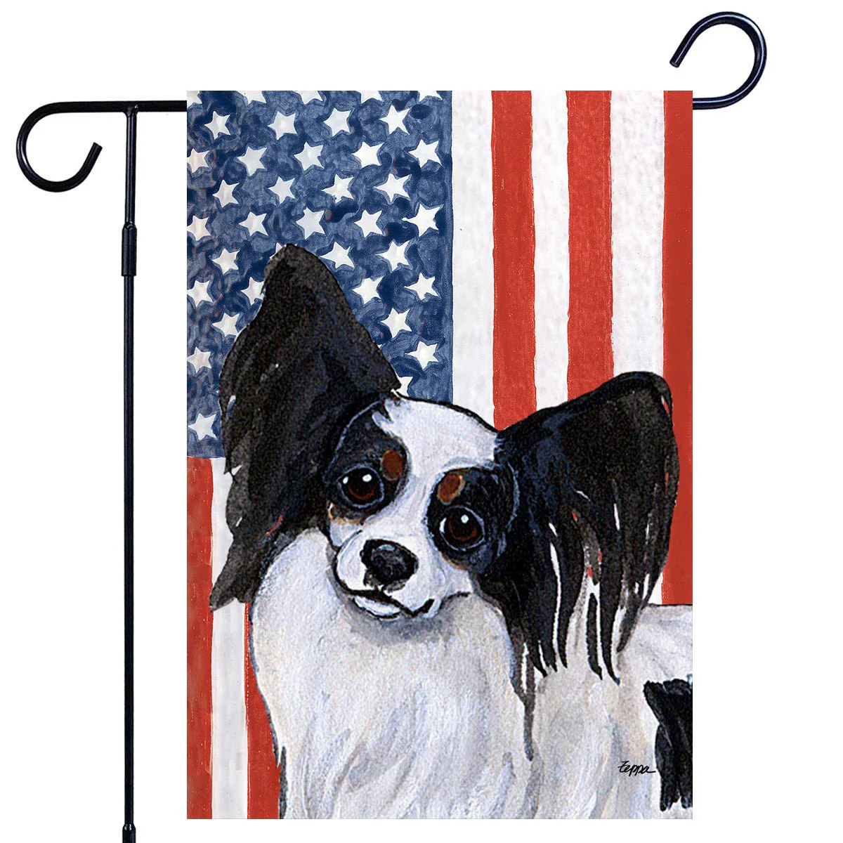 Papillon Americana Garden Flag - Image 2