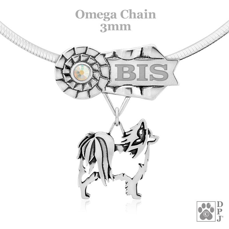 Papillon with Butterfly, Body, Engravable Ribbon Charm Holder