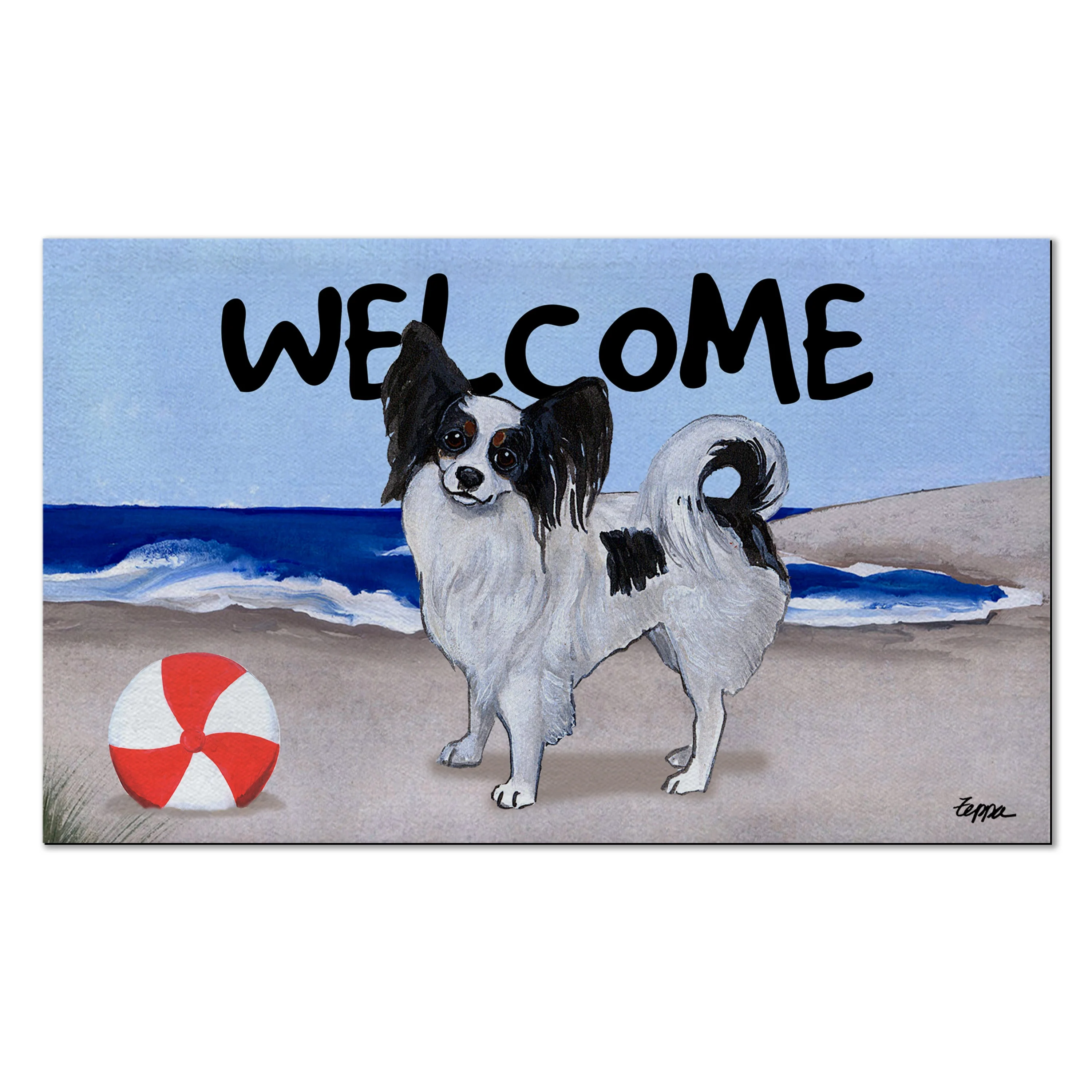 Papillon Welcome Mat - Image 3