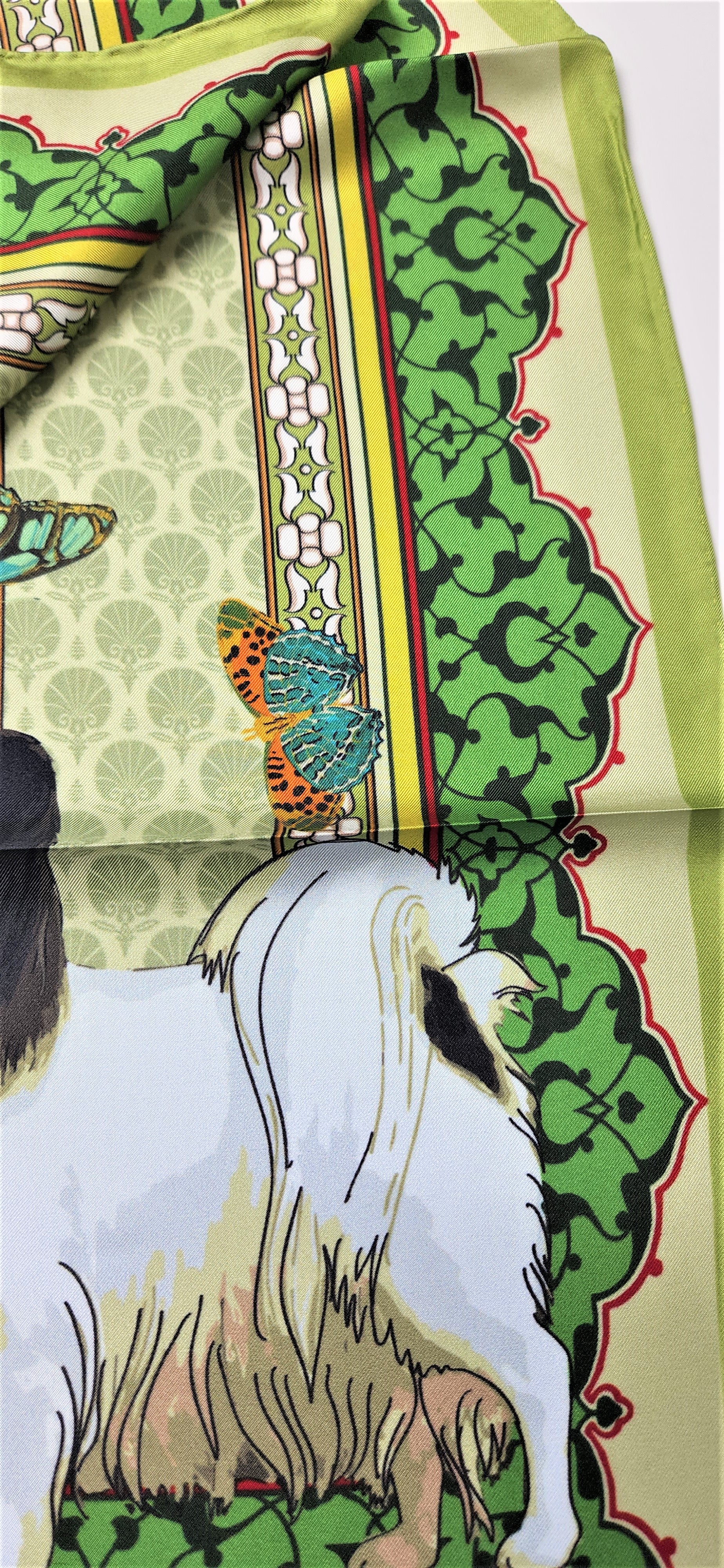 Papillon Oblong Silk Scarf - Image 2