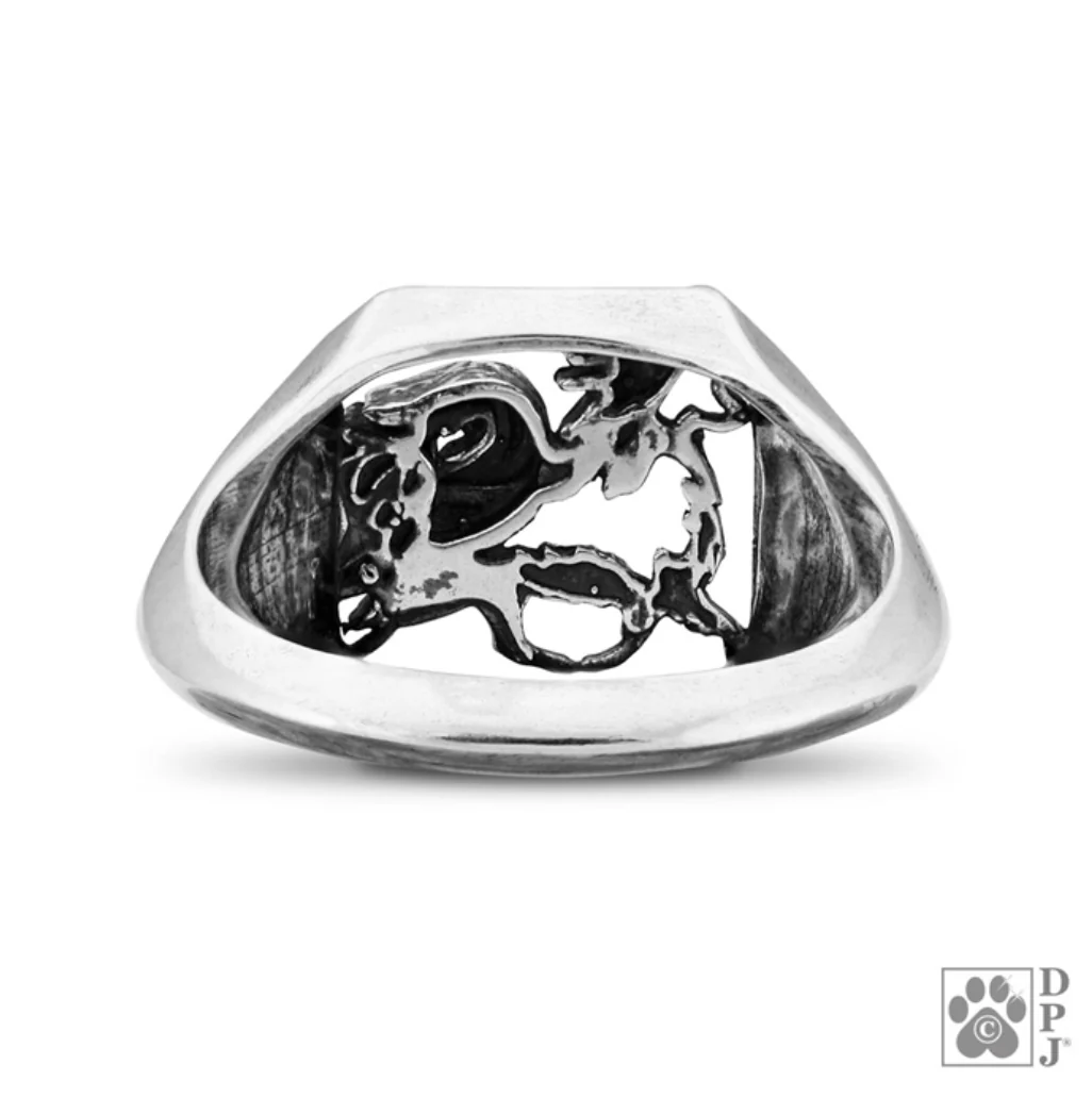 Papillon, Gaiting Body, Sterling Silver Ring - Image 3