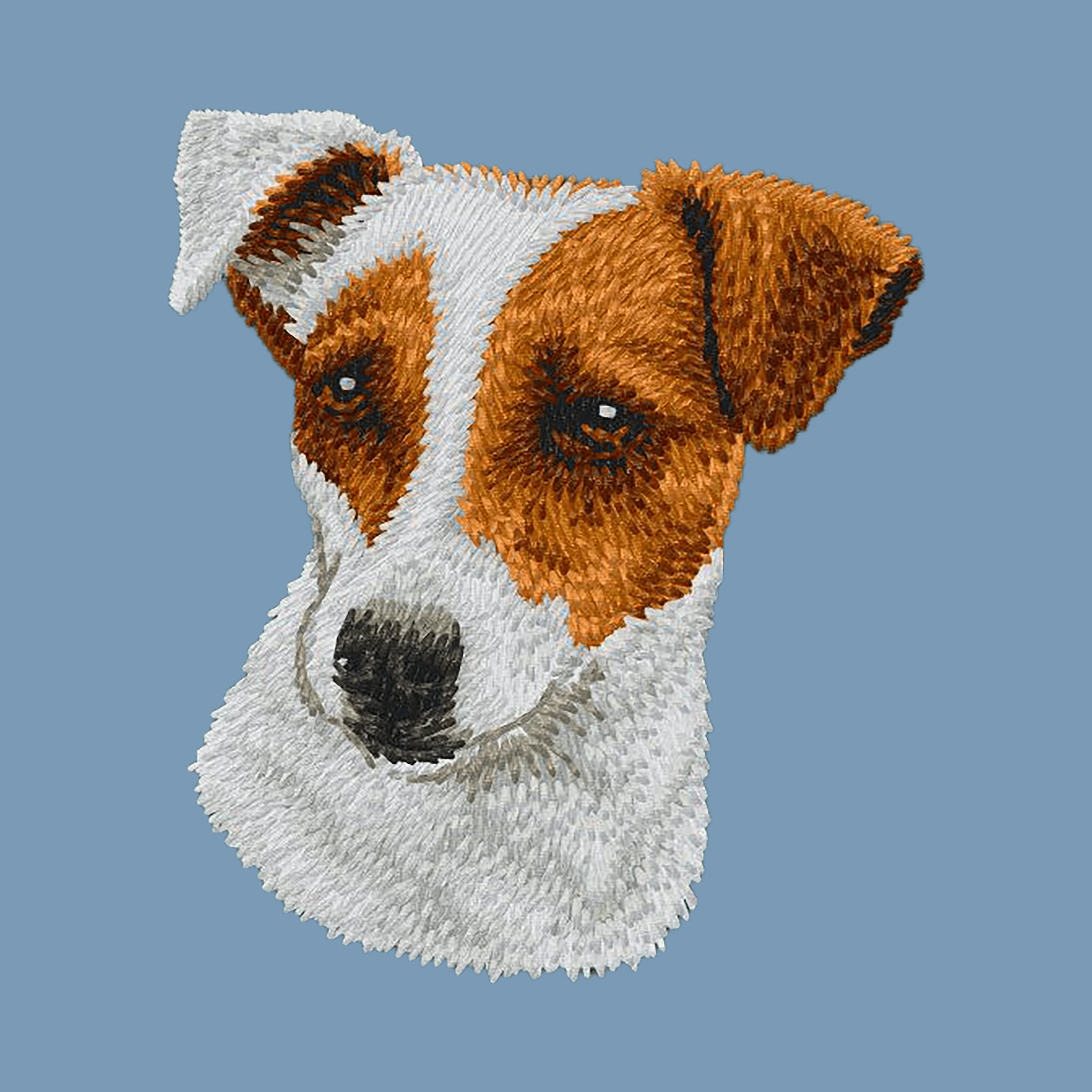 Parson Russell Terrier Embroidered Men's Denim Shirt - Image 2