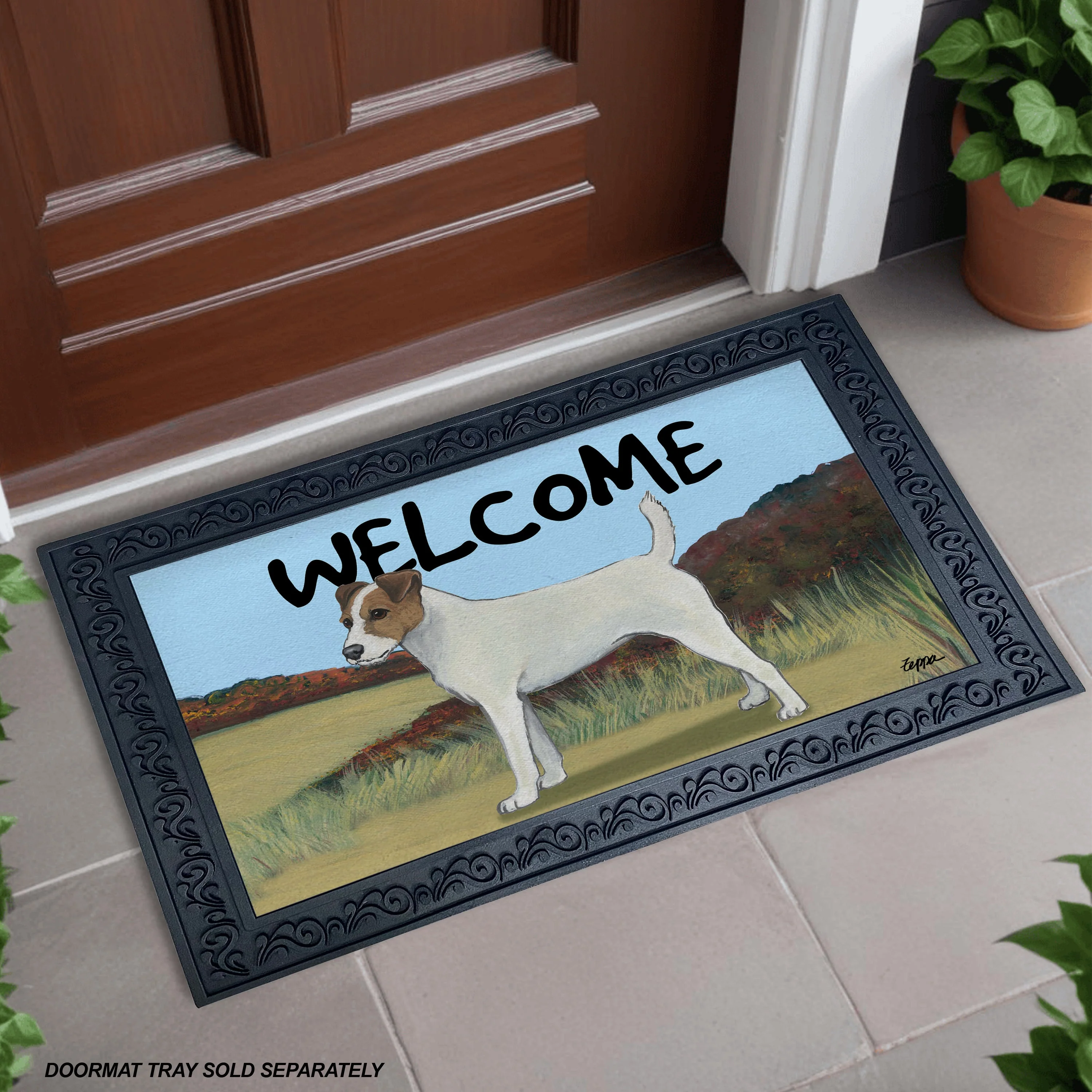 Parson Russell Terrier Welcome Mat
