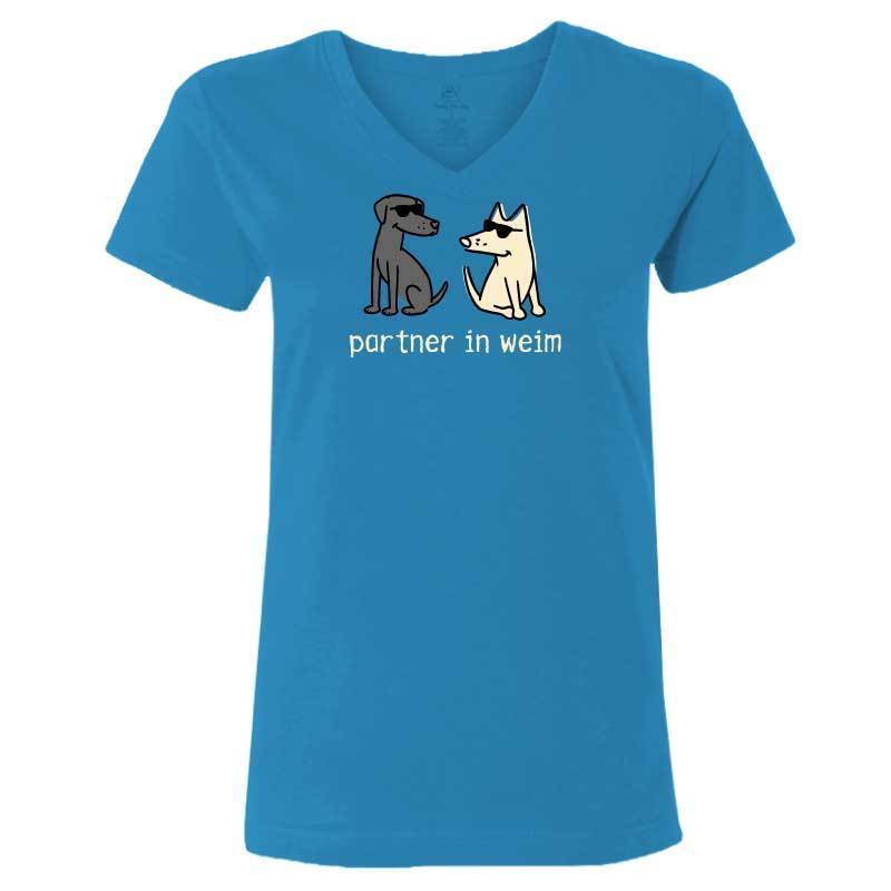 Partner in Weim - Ladies T-Shirt V-Neck - Image 5
