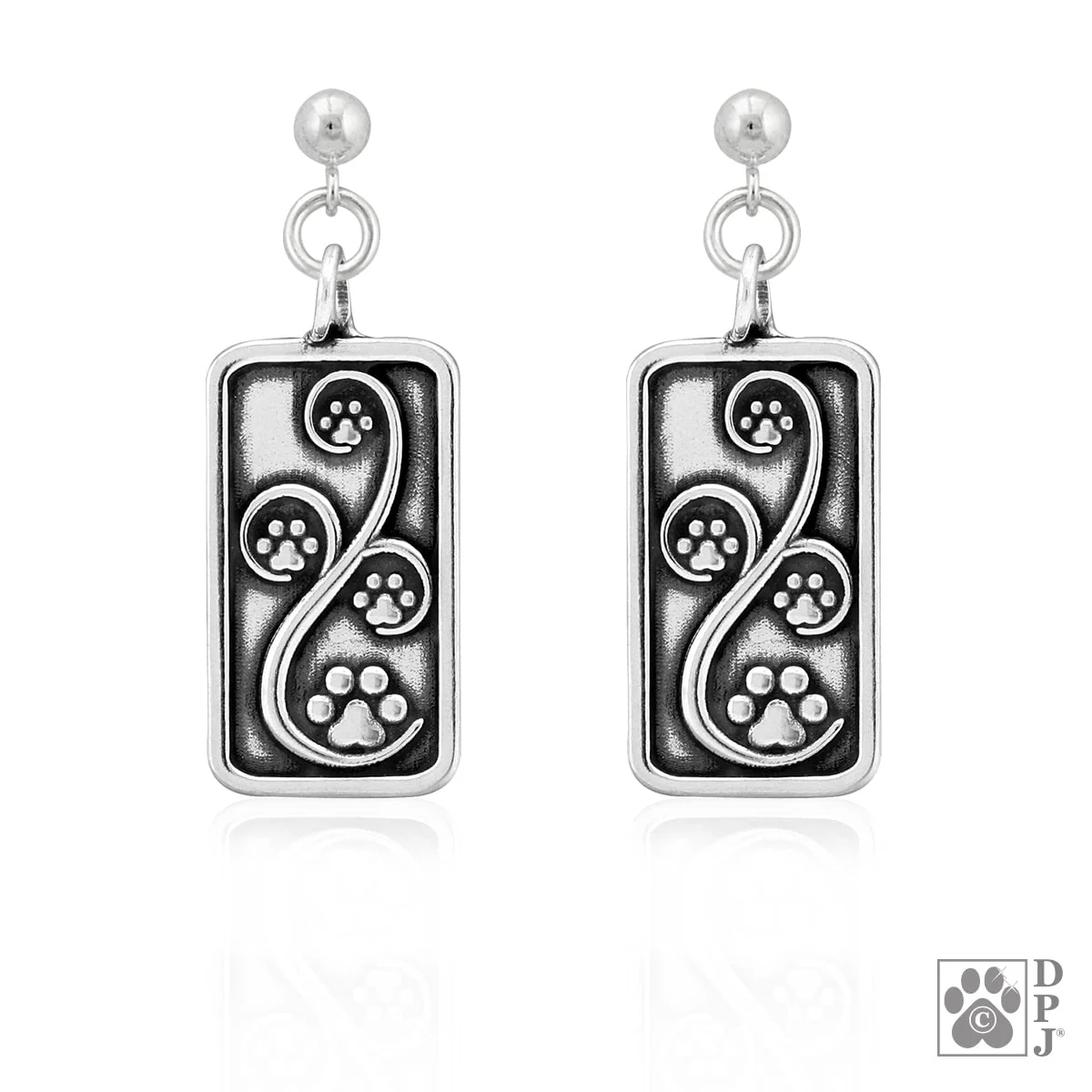 Journey Paws Paw Print Earrings - Image 2