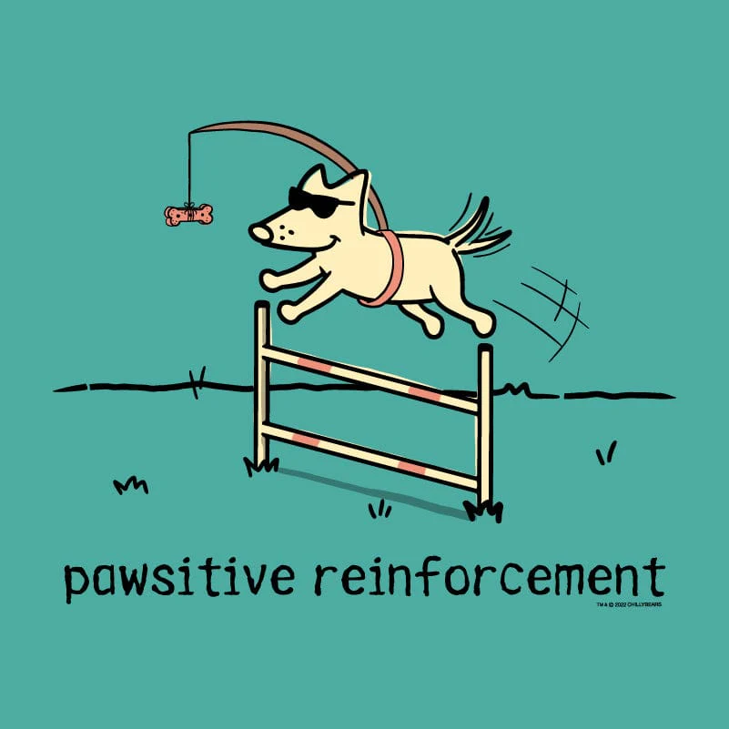 Pawsitive Reinforcement - Ladies T-Shirt V-Neck - Image 2