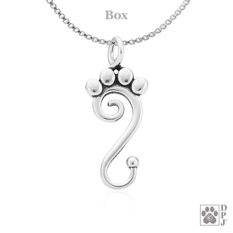 Paw Print Charmholder, Pawtner For Life Pendant - Image 2