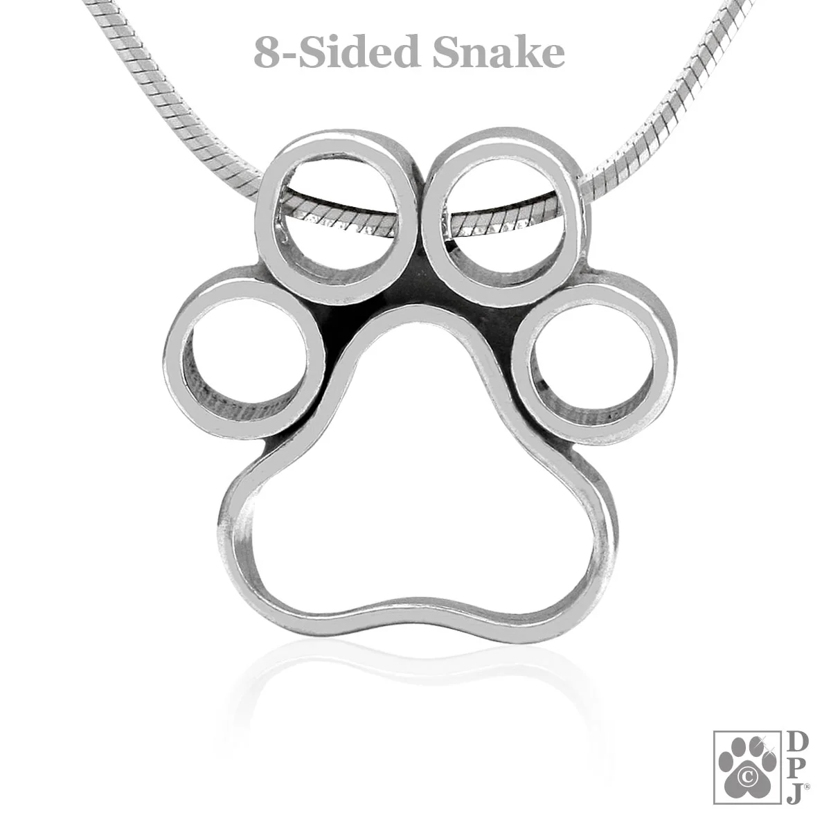 Peek-A-Boo Paws Slide, Paw Print Pendant - Image 3