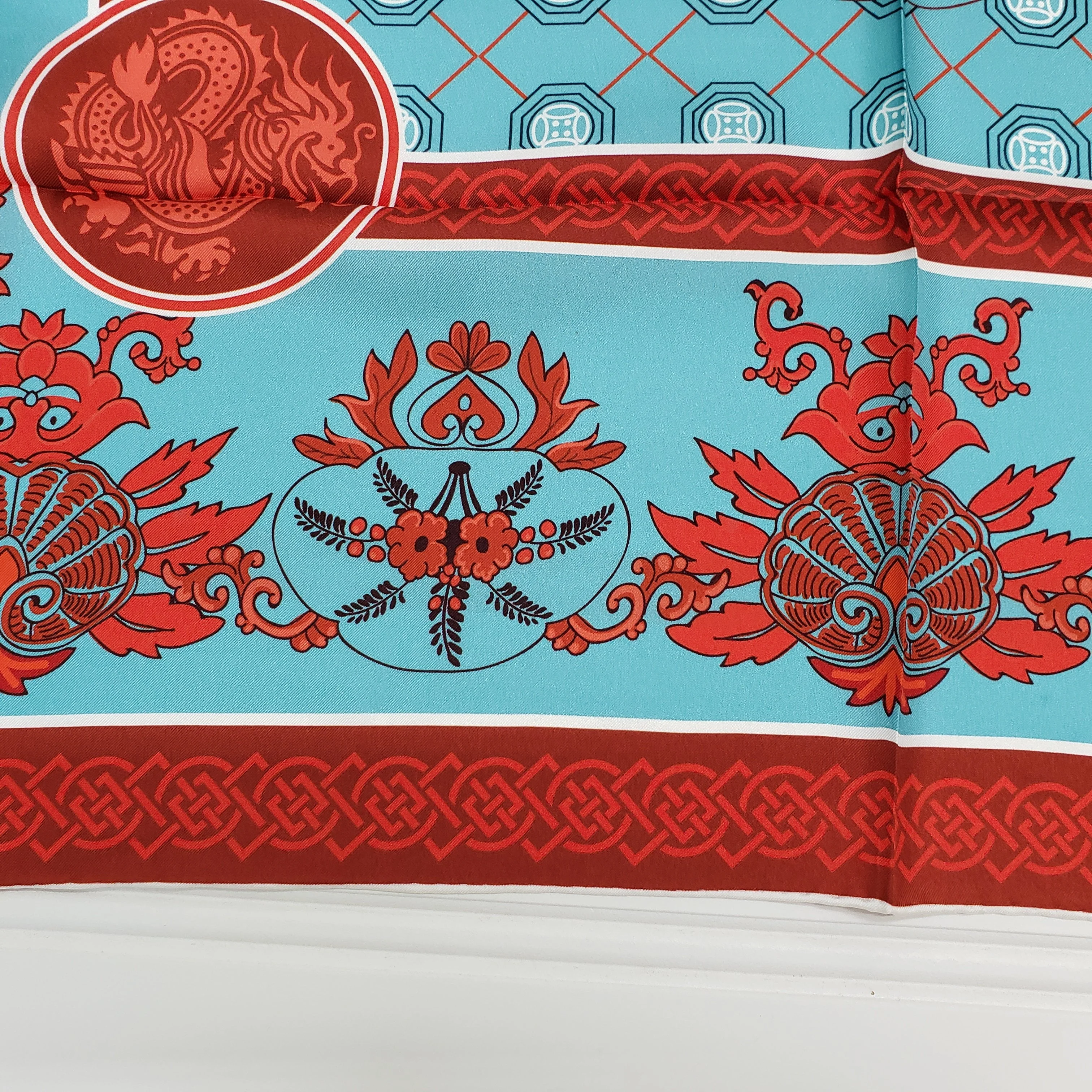 Pekingese Square Silk Scarf - Image 3