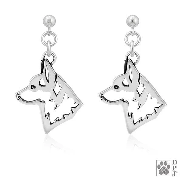 Pembroke Welsh Corgi, Head, Earring - Image 2