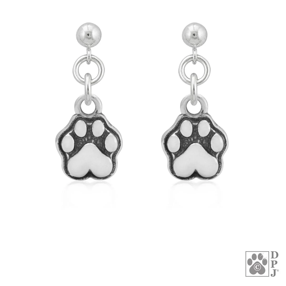 Pitter Patter Paws Dangle Earrings - Image 2