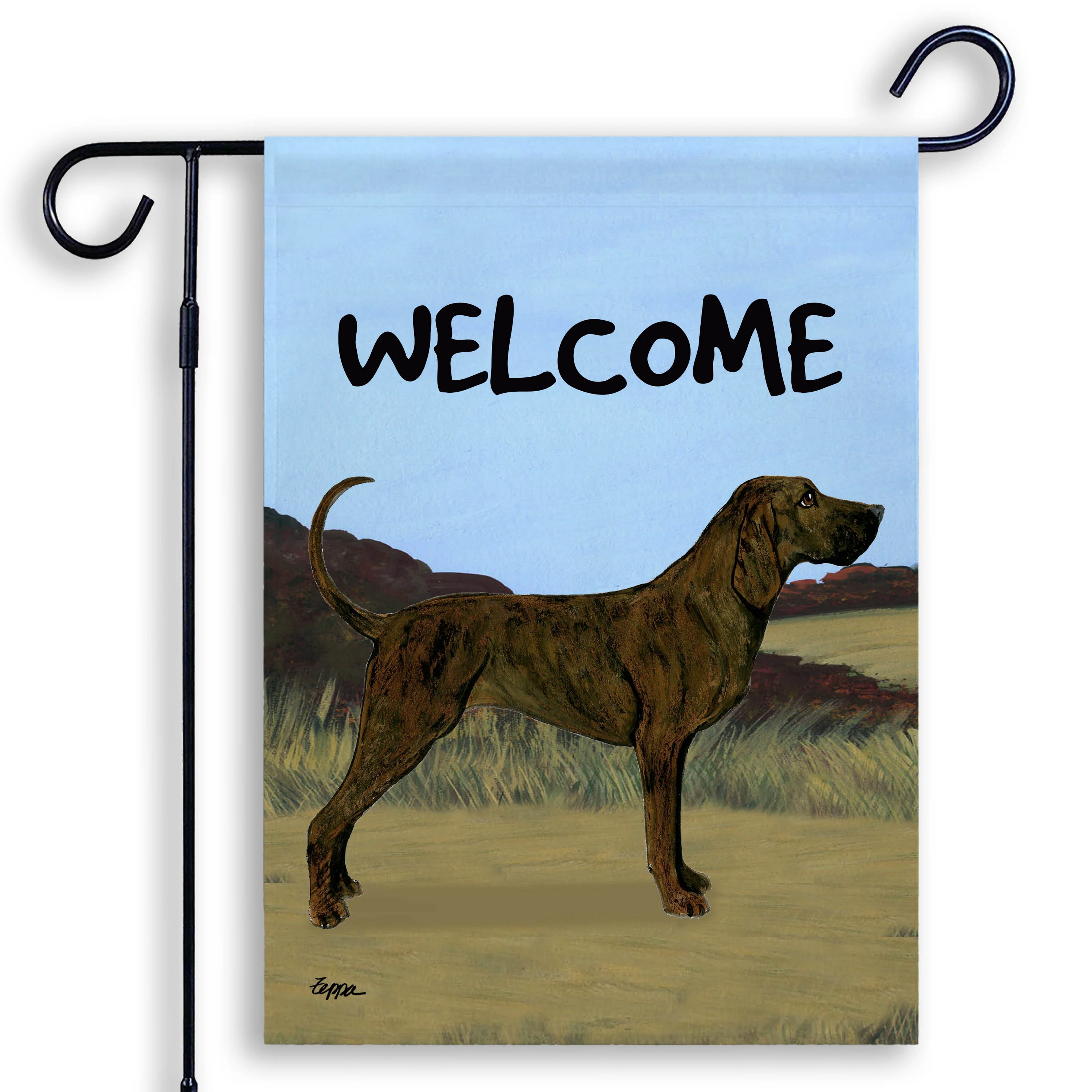 Plott Hound Garden Flag