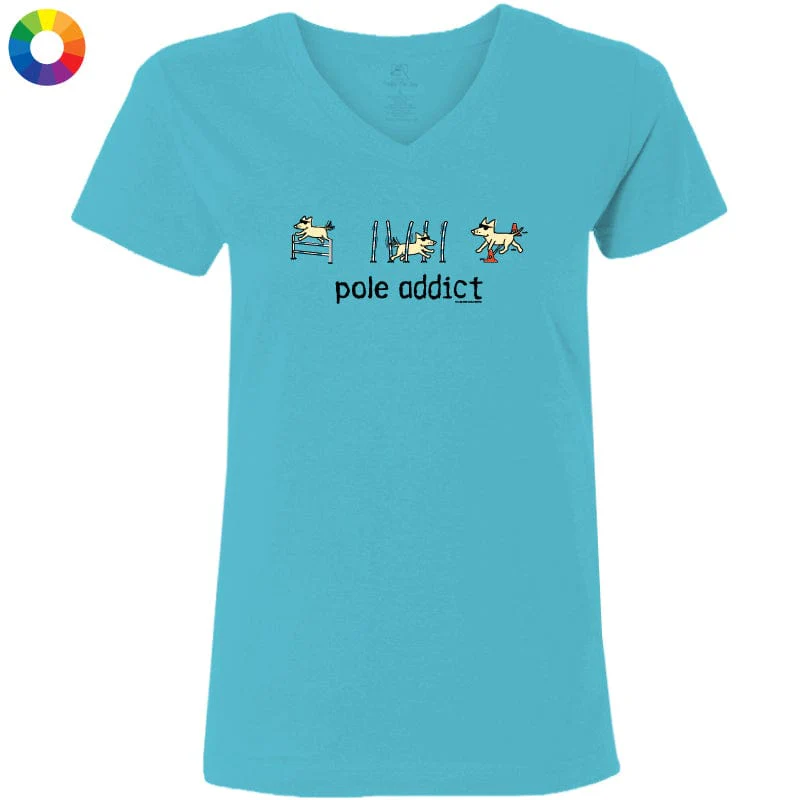 Pole Addict - Ladies T-Shirt V-Neck