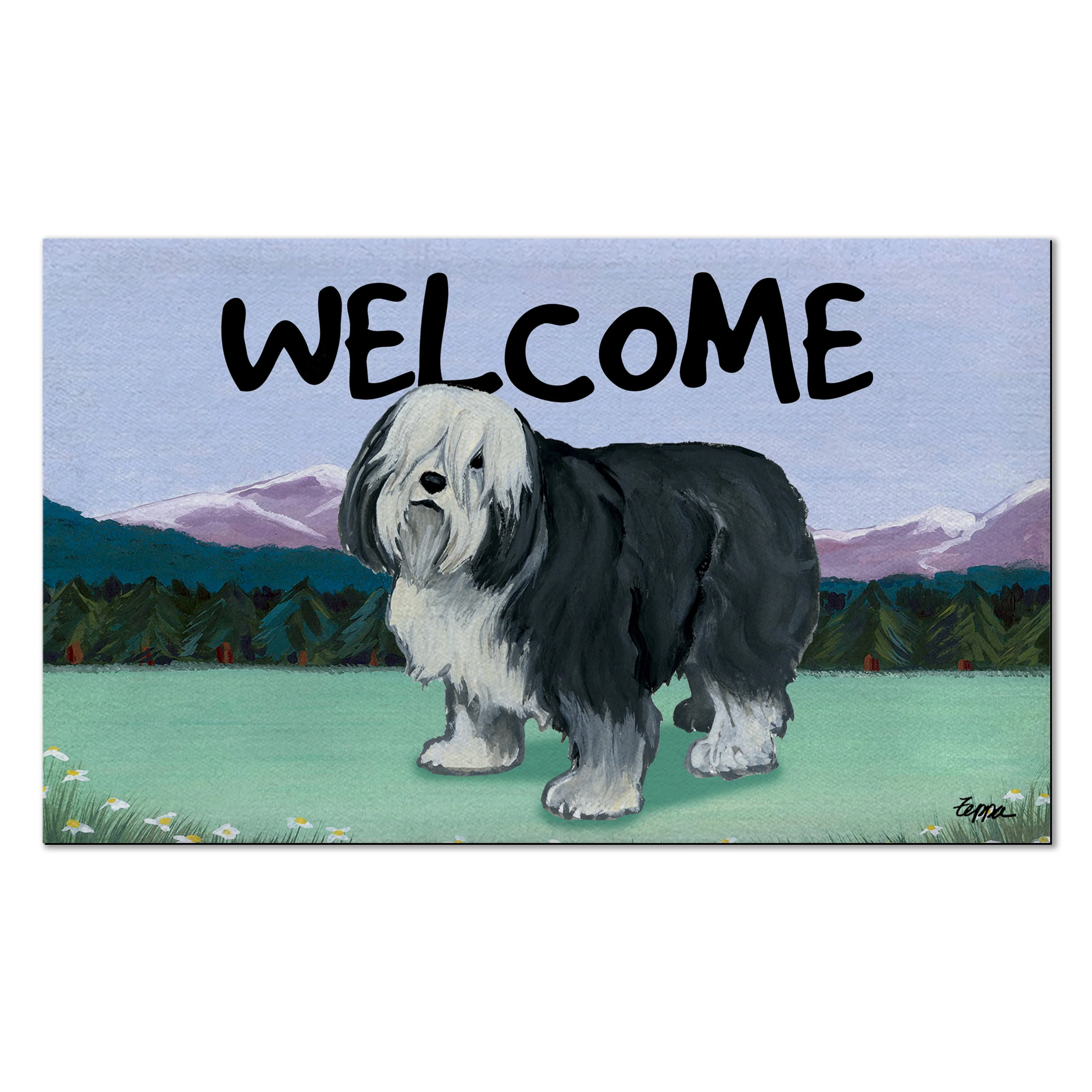 Polish Lowland Sheepdog Welcome Mat - Image 2
