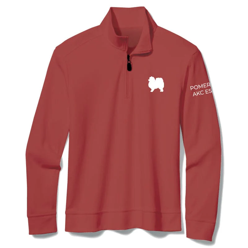 Pomeranian Embroidered AKC Quarter Zip
