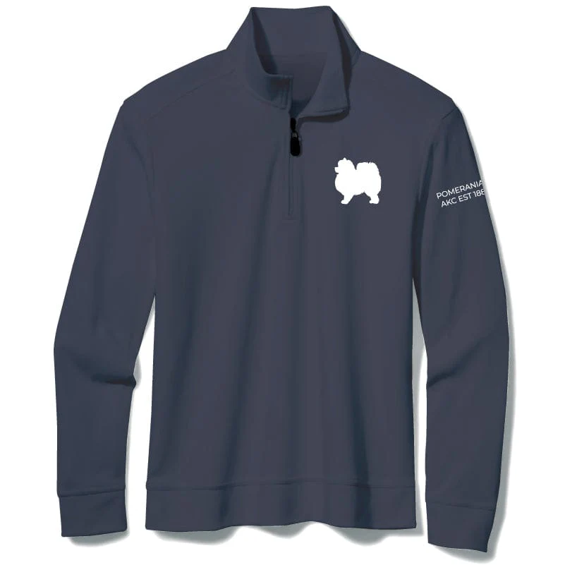 Pomeranian Embroidered AKC Quarter Zip - Image 10
