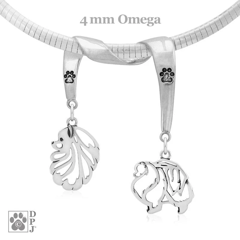 Pomeranian, Charm Holder, Necklace - Image 2