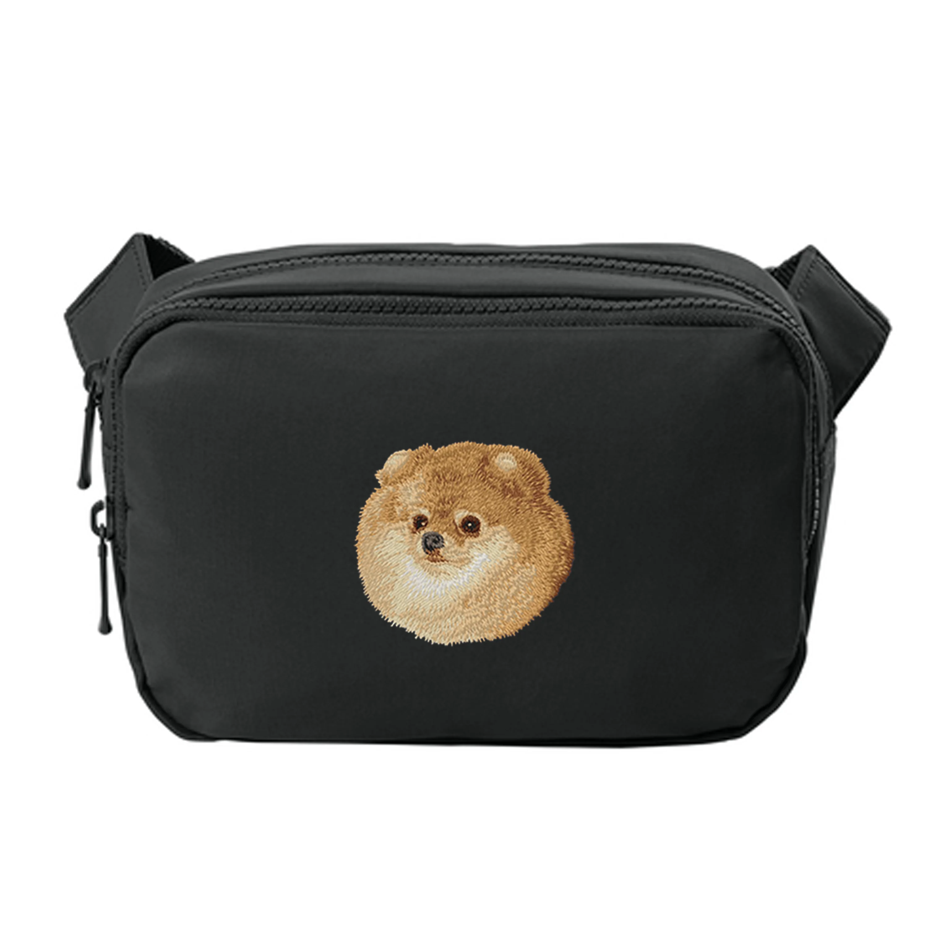 Pomeranian Embroidered Crossbody Bag
