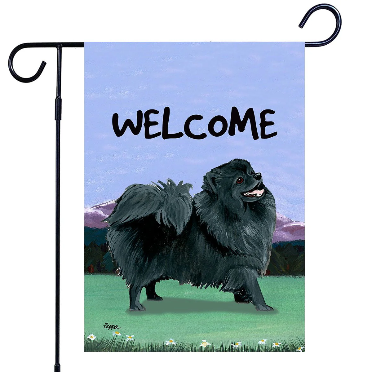Pomeranian Garden Flag - Image 2