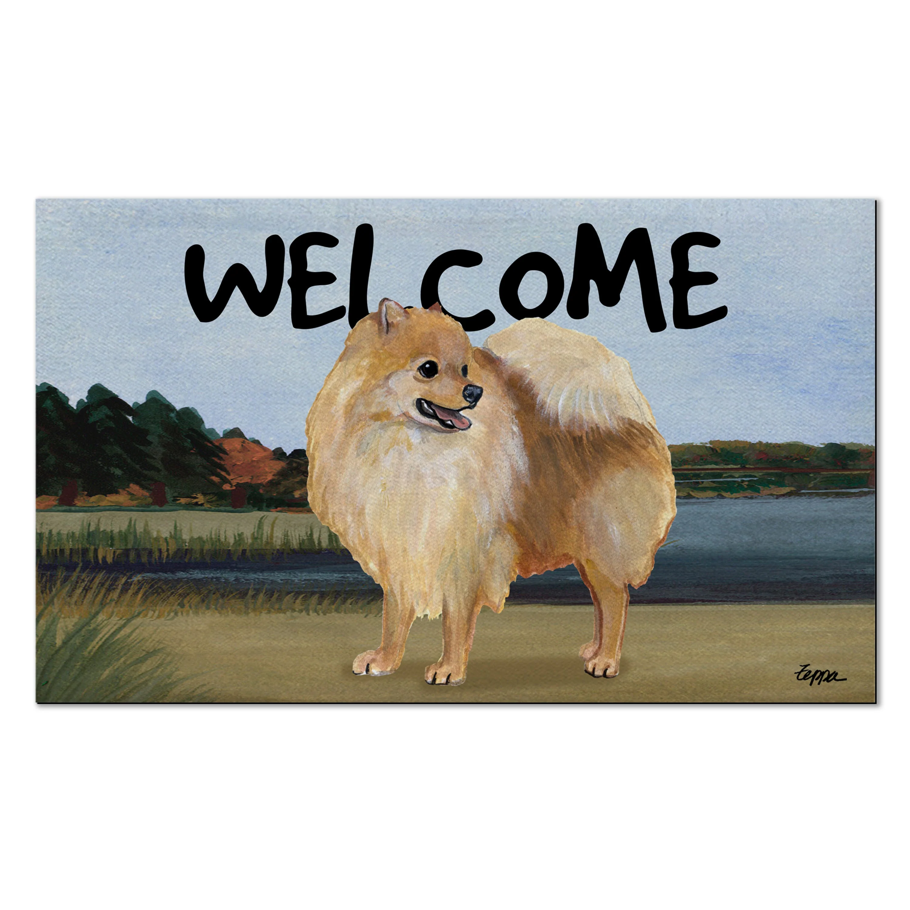 Pomeranian Welcome Mat - Image 3