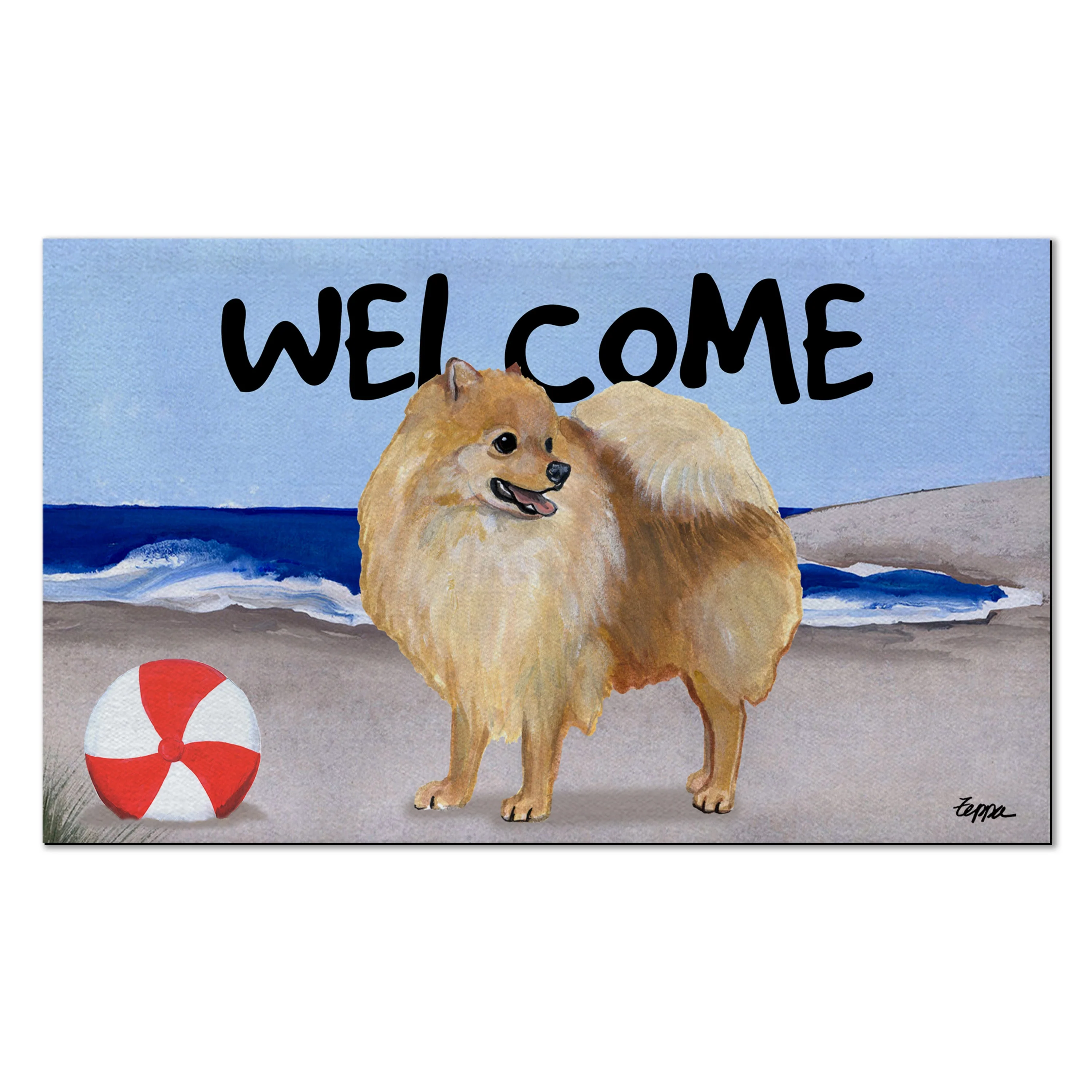 Pomeranian Welcome Mat - Image 4