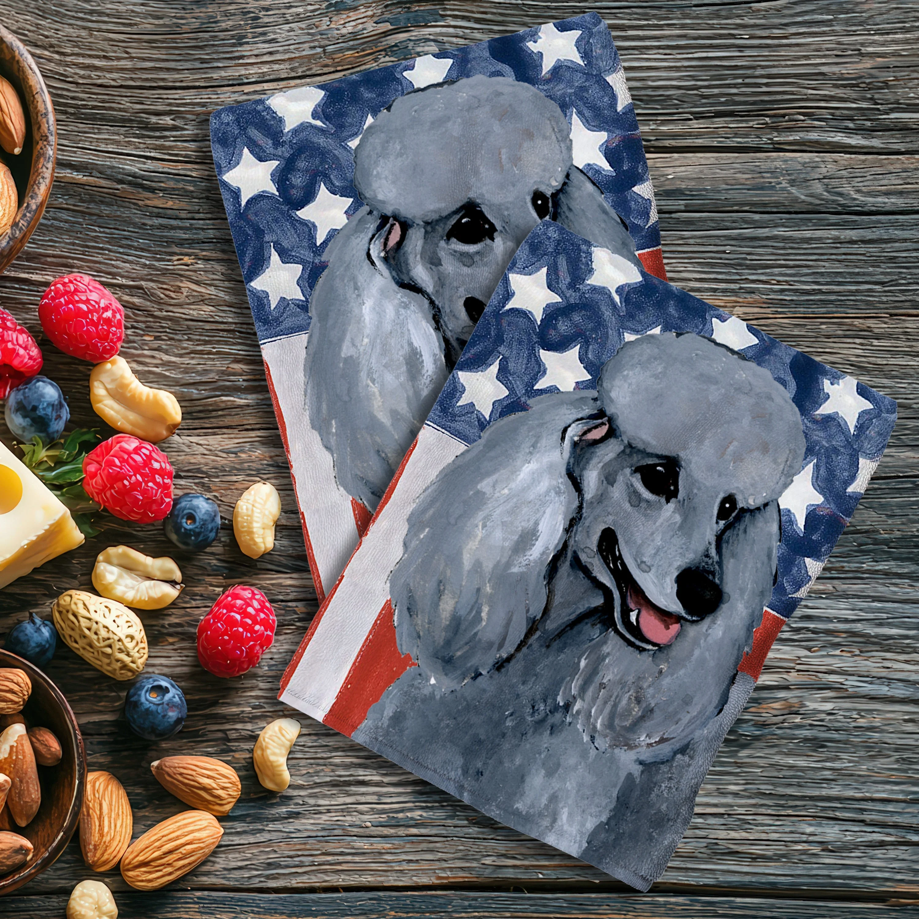 Poodle Americana Kitchen Towel Set - Image 4