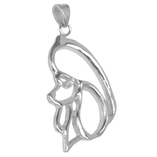 Poodle Sterling Silver Cut Out Pendants - Image 2