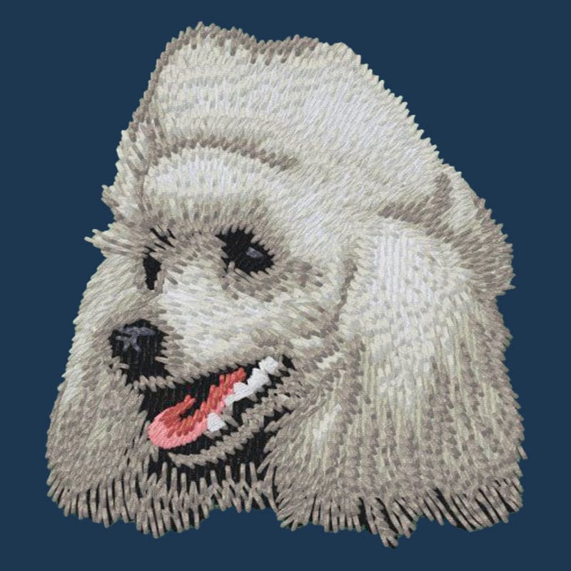 Poodle Embroidered Men's Denim Shirt - Image 4