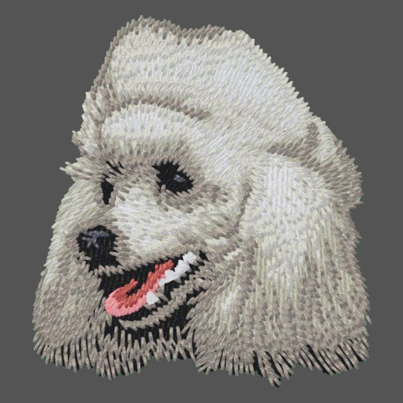 Poodle Embroidered Men's Fleece Jacket - Image 2