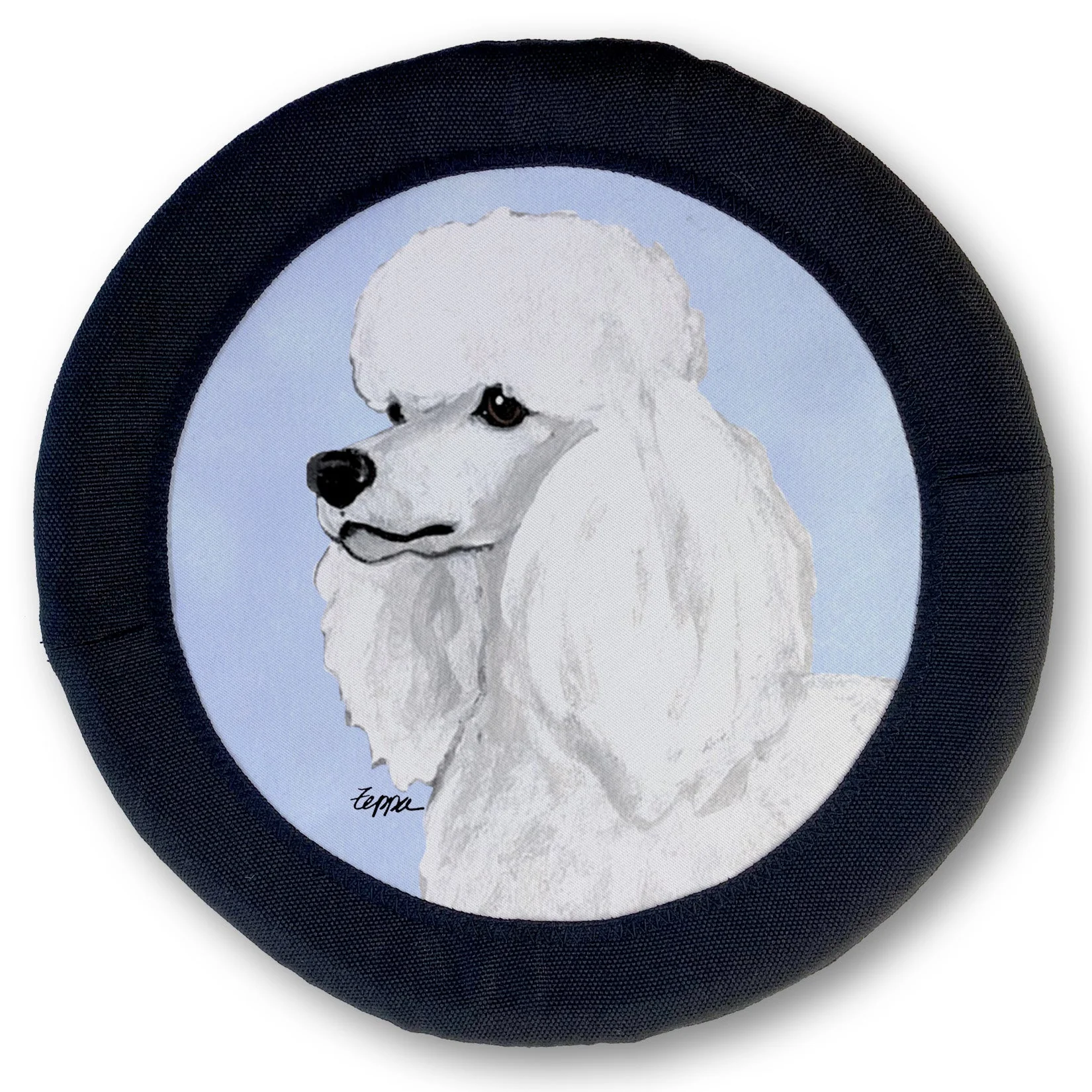 Poodle FOTOFRISBY Flying Dog Disc Toy - Image 2