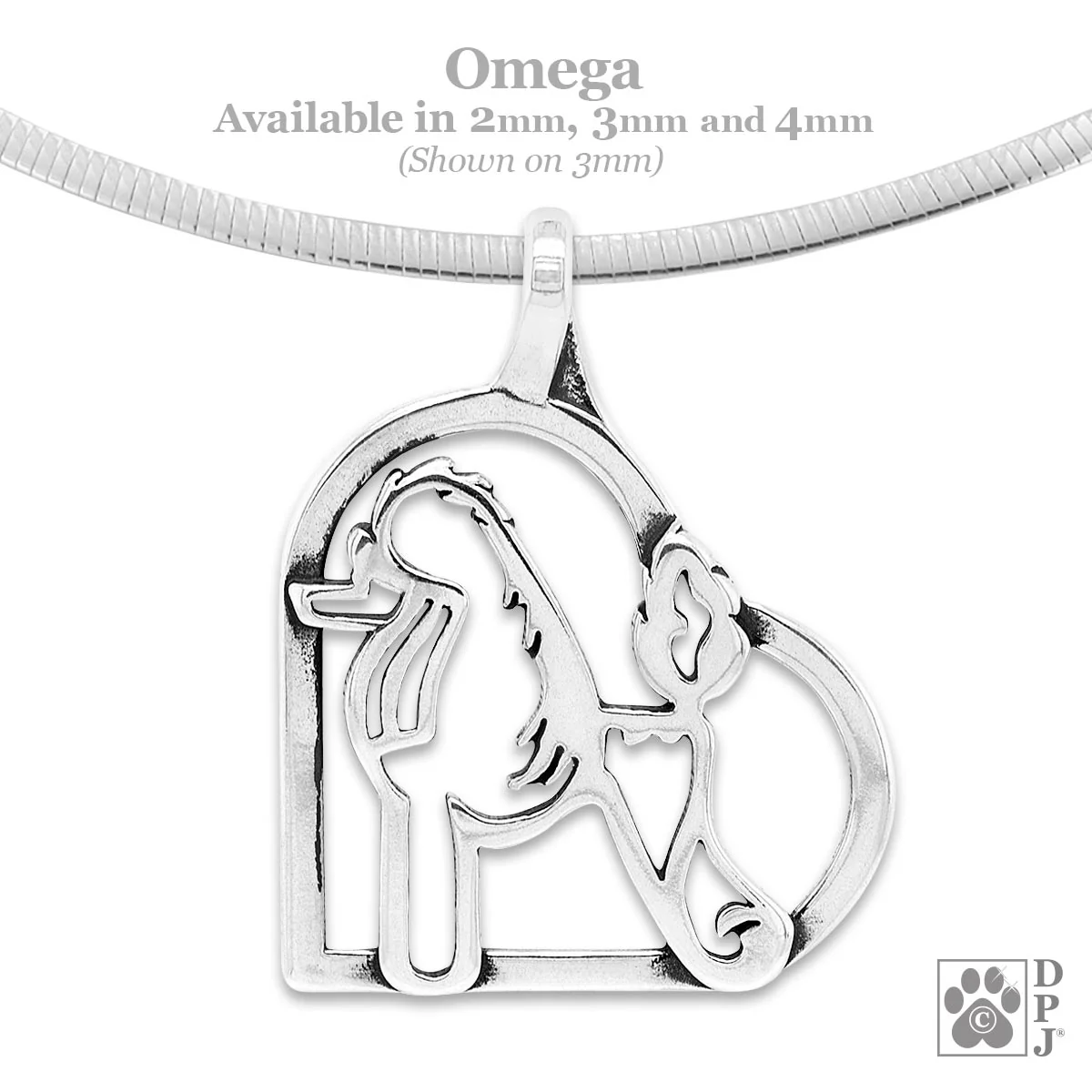 Poodle In Heart Necklace, Scandinavian Body - Image 3