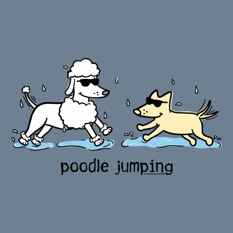 Poodle Jumping - Crewneck Sweatshirt - Image 2
