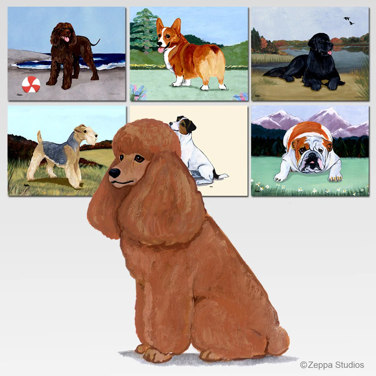 Poodle Scenic Cutting Board - Image 2