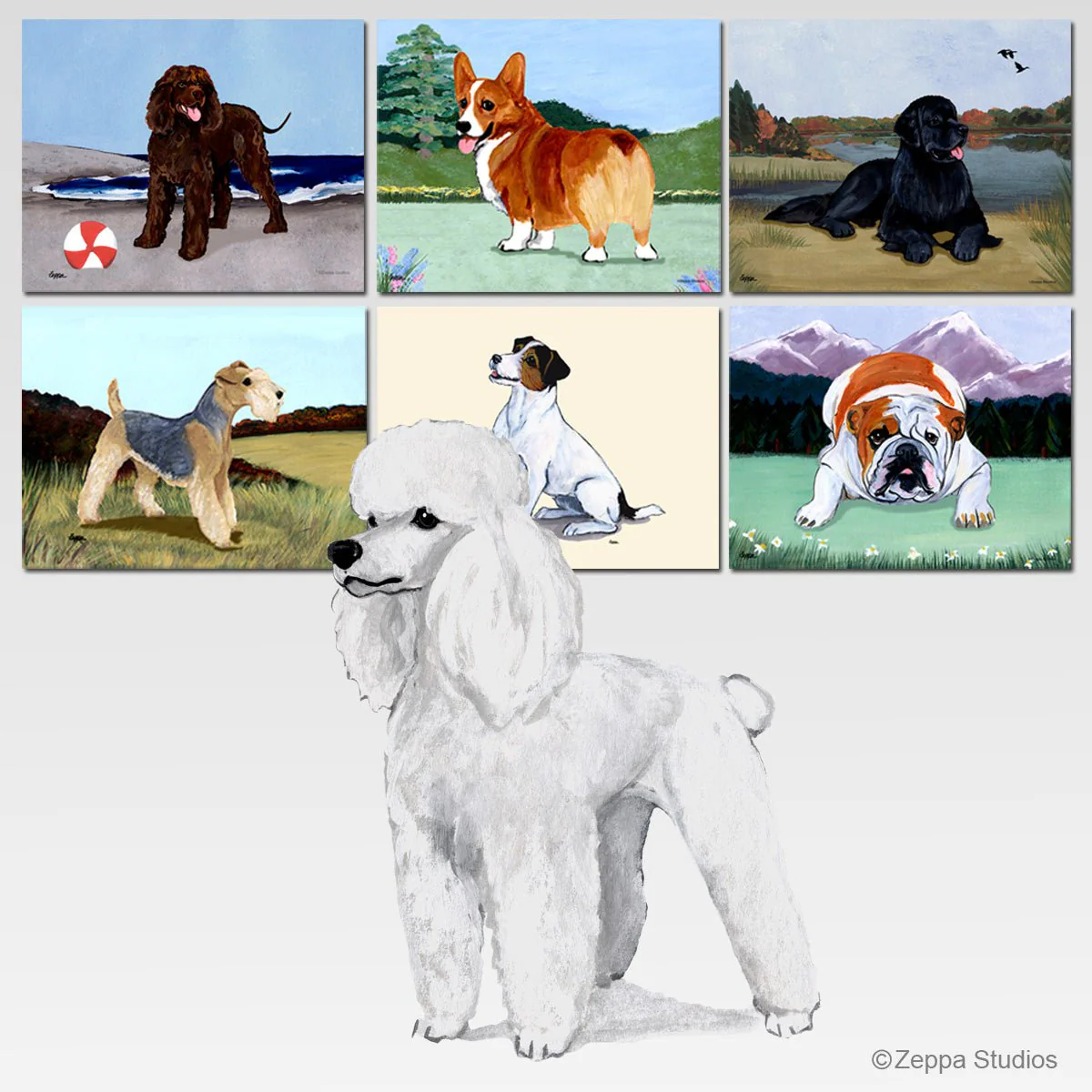 Poodle Scenic Cutting Board - Image 3
