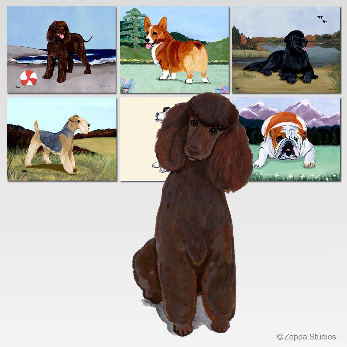 Poodle Scenic Cutting Board - Image 4