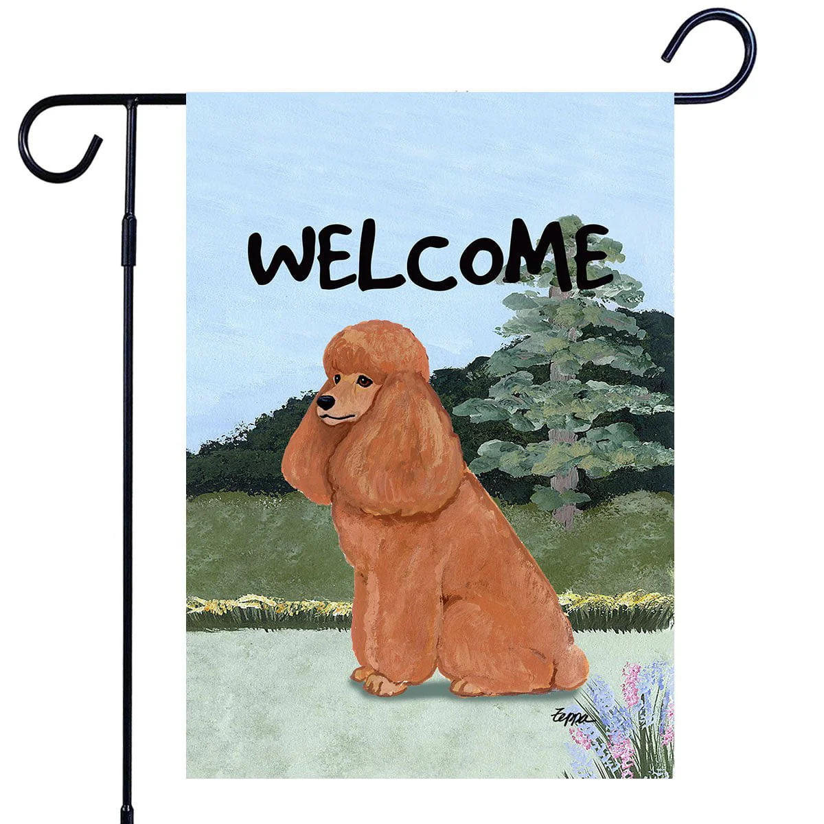 Poodle Garden Flag - Image 2