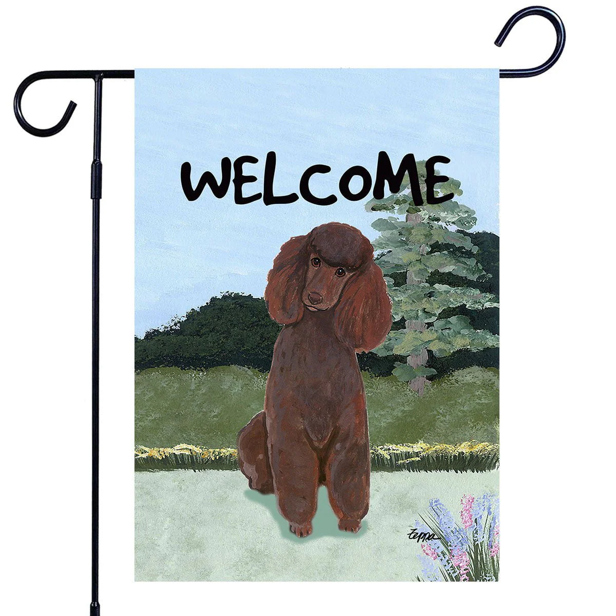 Poodle Garden Flag - Image 4