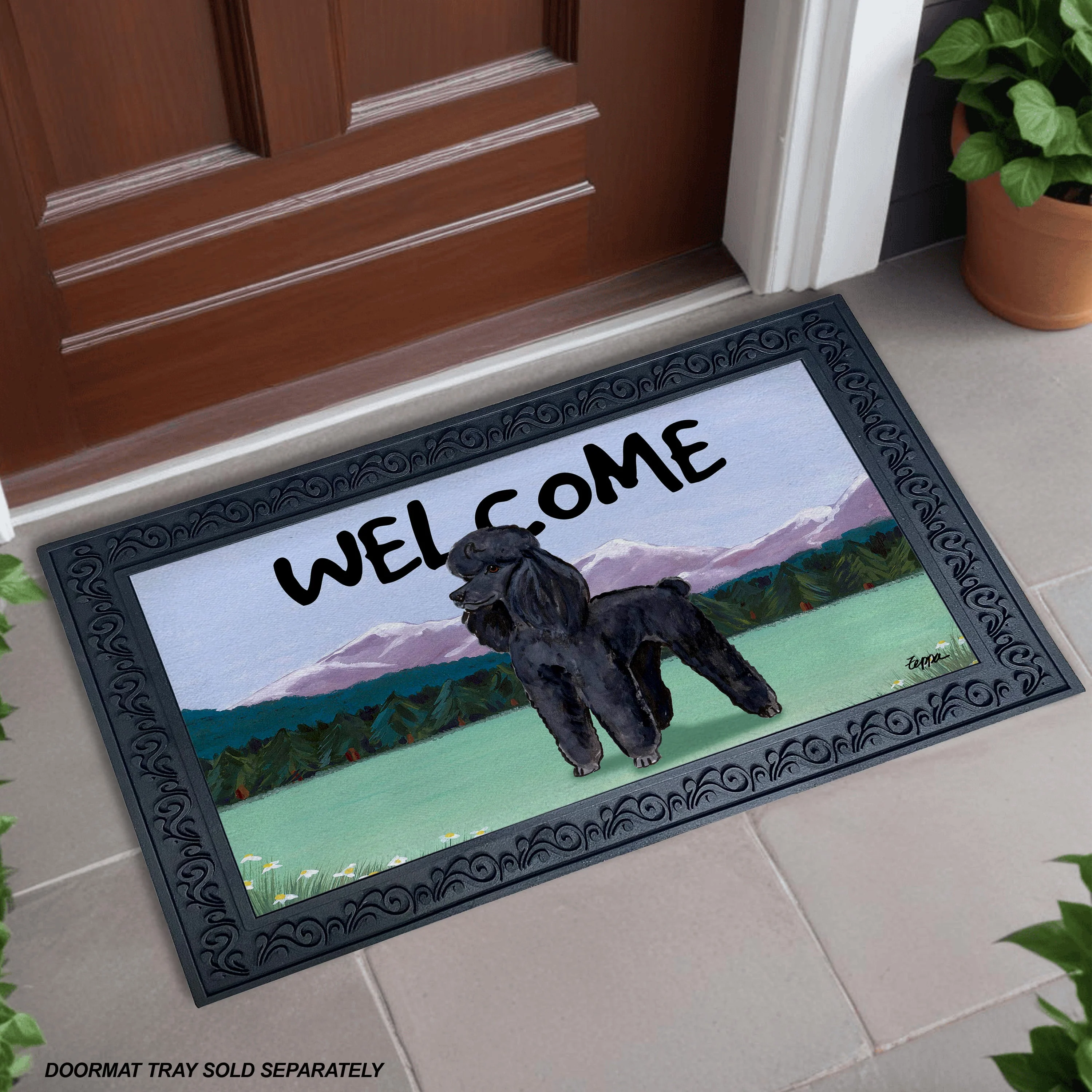 Poodle Welcome Mat - Image 2